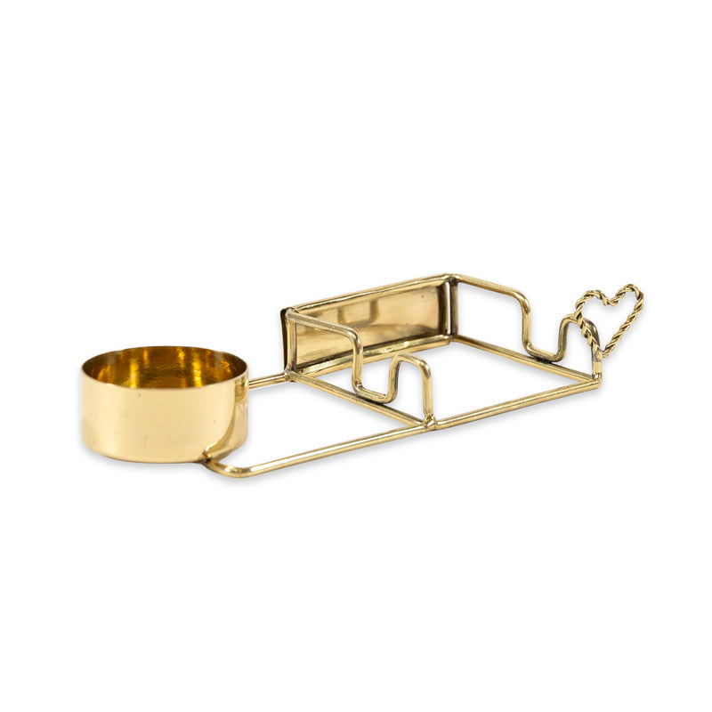 Golden Tile & Candle holder Heart