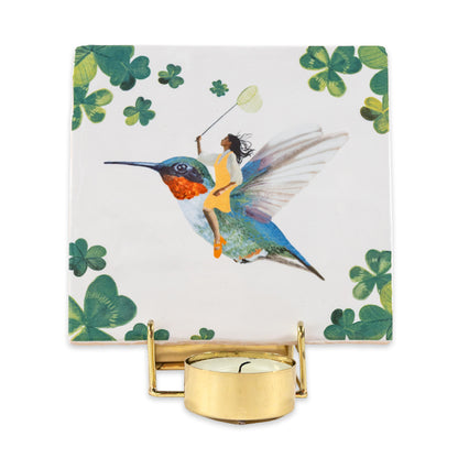 Golden Tile & Candle holder