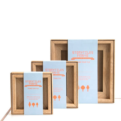 Tegellijsten van hout in drie verschillende formaten